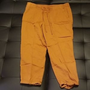 Rust colored crop pants